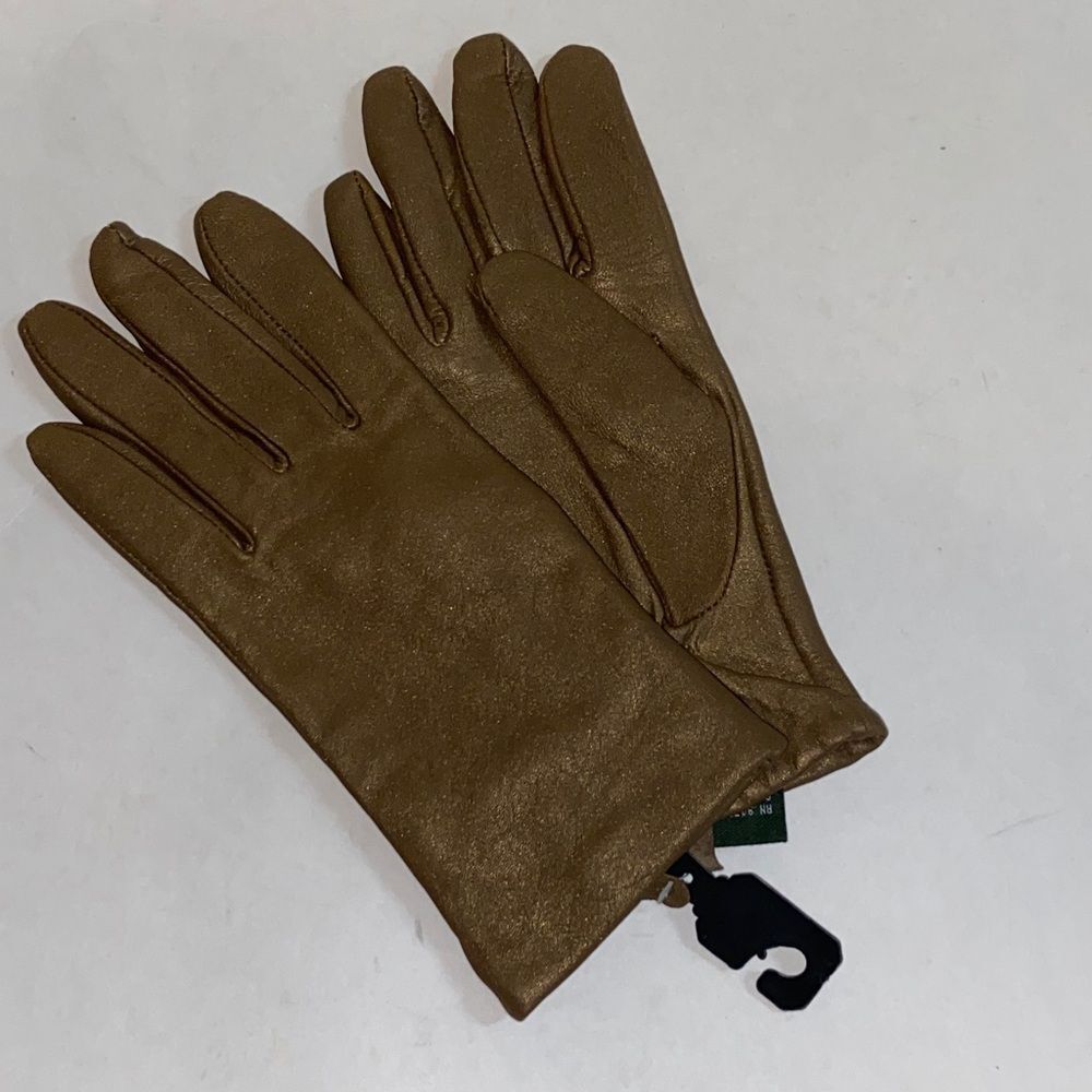Women’s Classic Brown Shell 💯% Leather Gloves - Refined Everyday Style